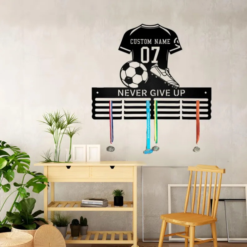 Industrial Laser Marker - Personalized Name Tag Rack, Football Medal