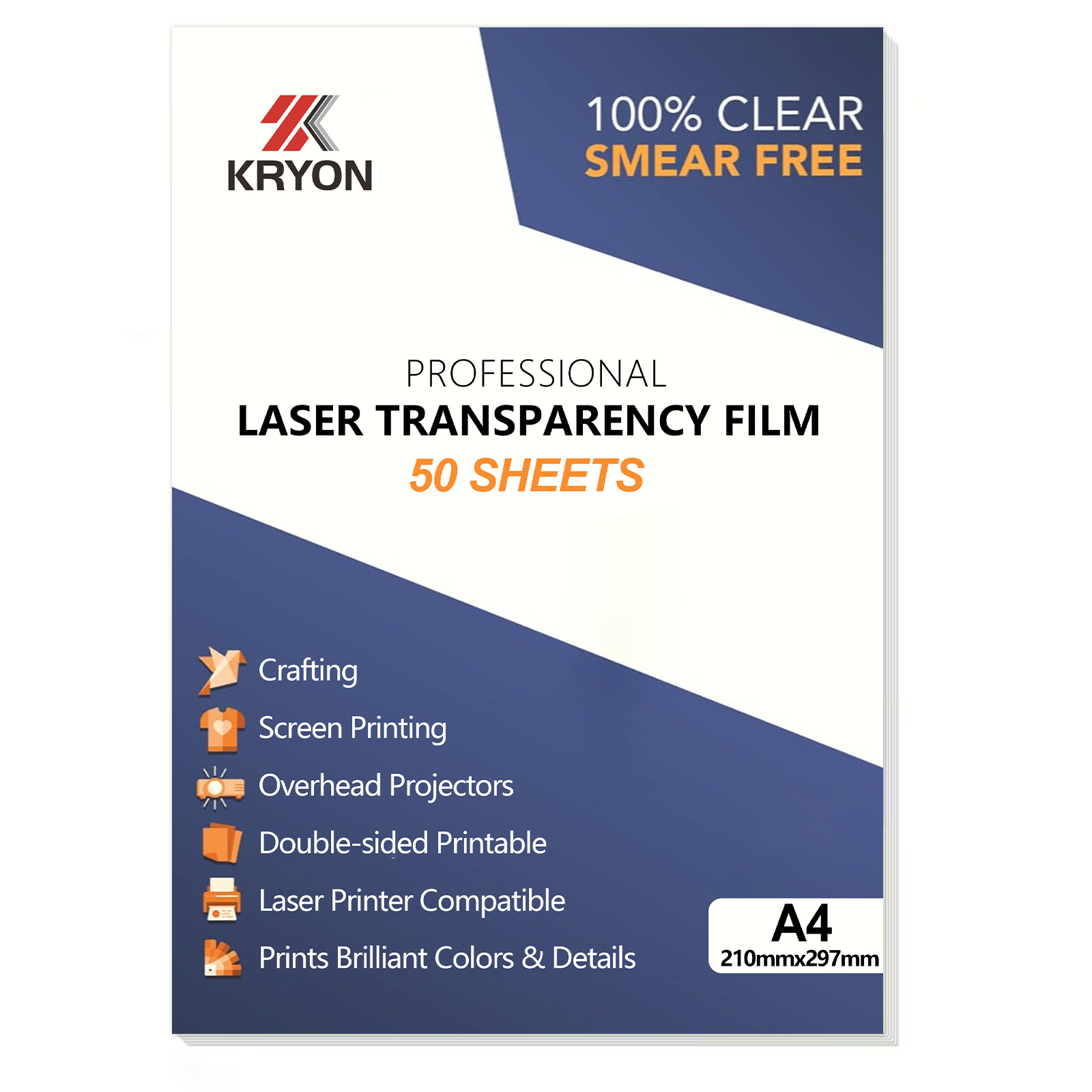 Industrial Laser Machines - 50 Sheets A4 Laser Transparency Film