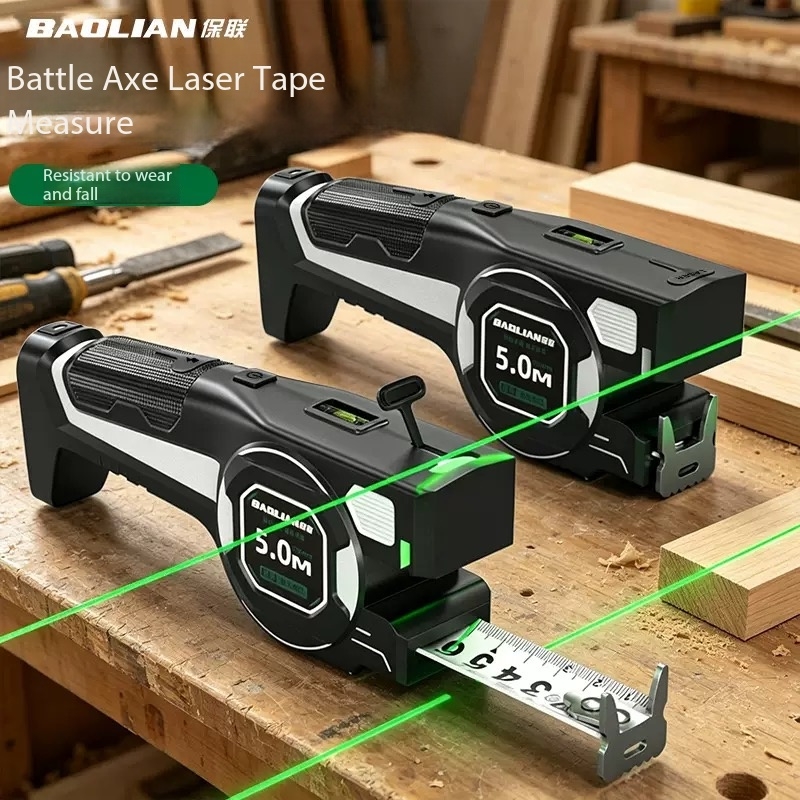 Industrial Laser Tape Measure - Three in one digital display laser
