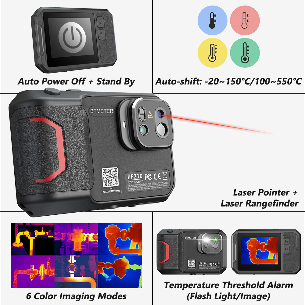 Industrial Handheld Laser - 256x192 Thermal Camera Guide Handheld Infrared