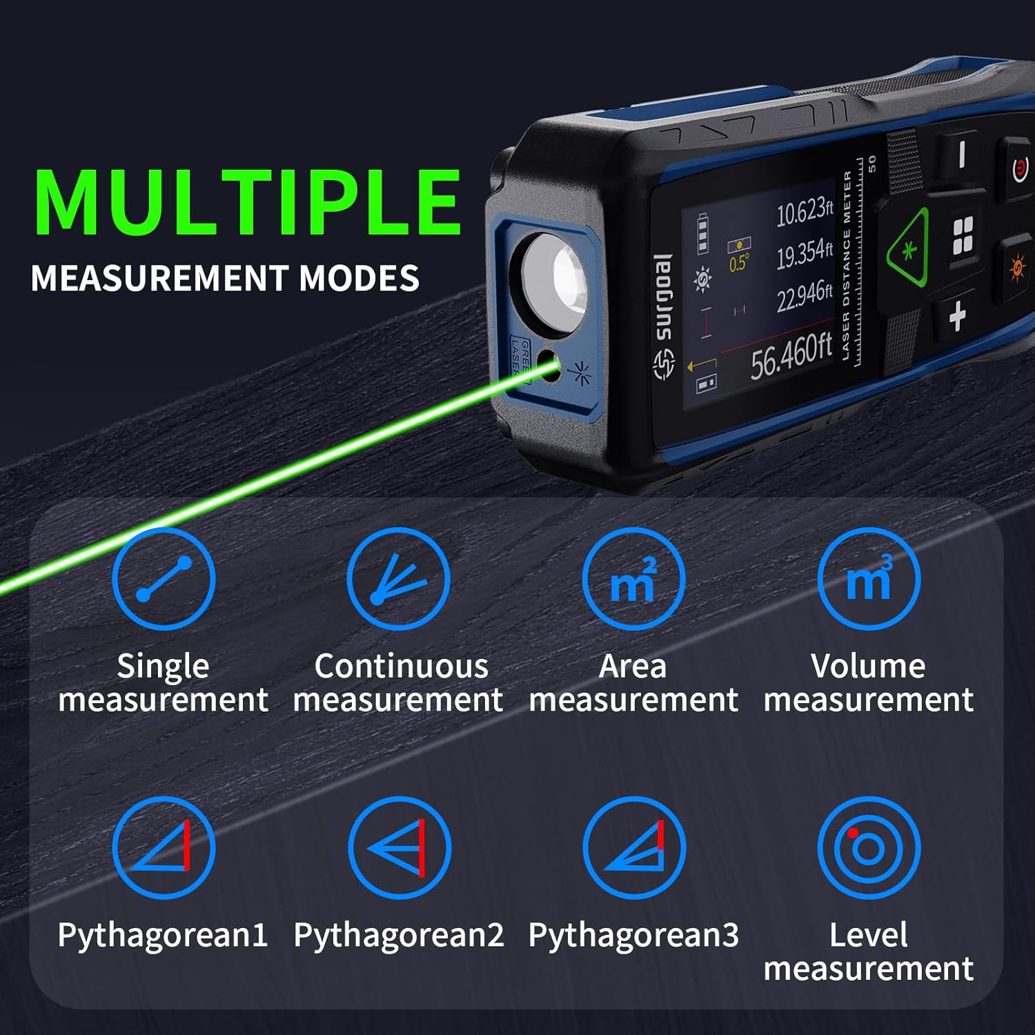 100m Green Laser Rangefinders  - Industrial Laser Tape Measure review and price