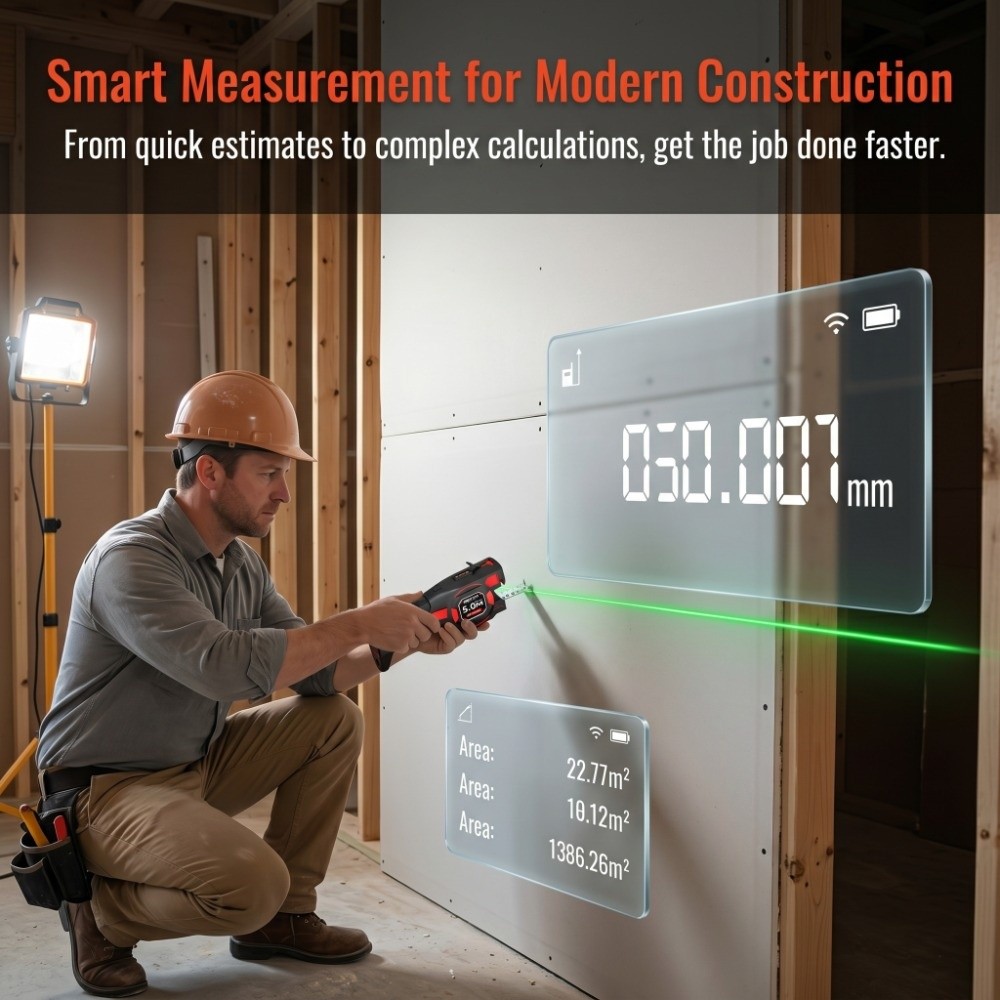 3-in-1 Laser Tape Measure Retr - Industrial Laser Tape Measure review and price