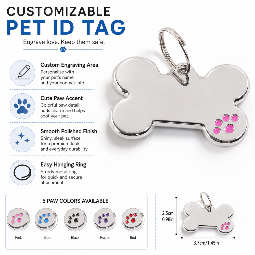 Custom Text Dog Tag Bone Shape - Industrial Laser Marker review and price