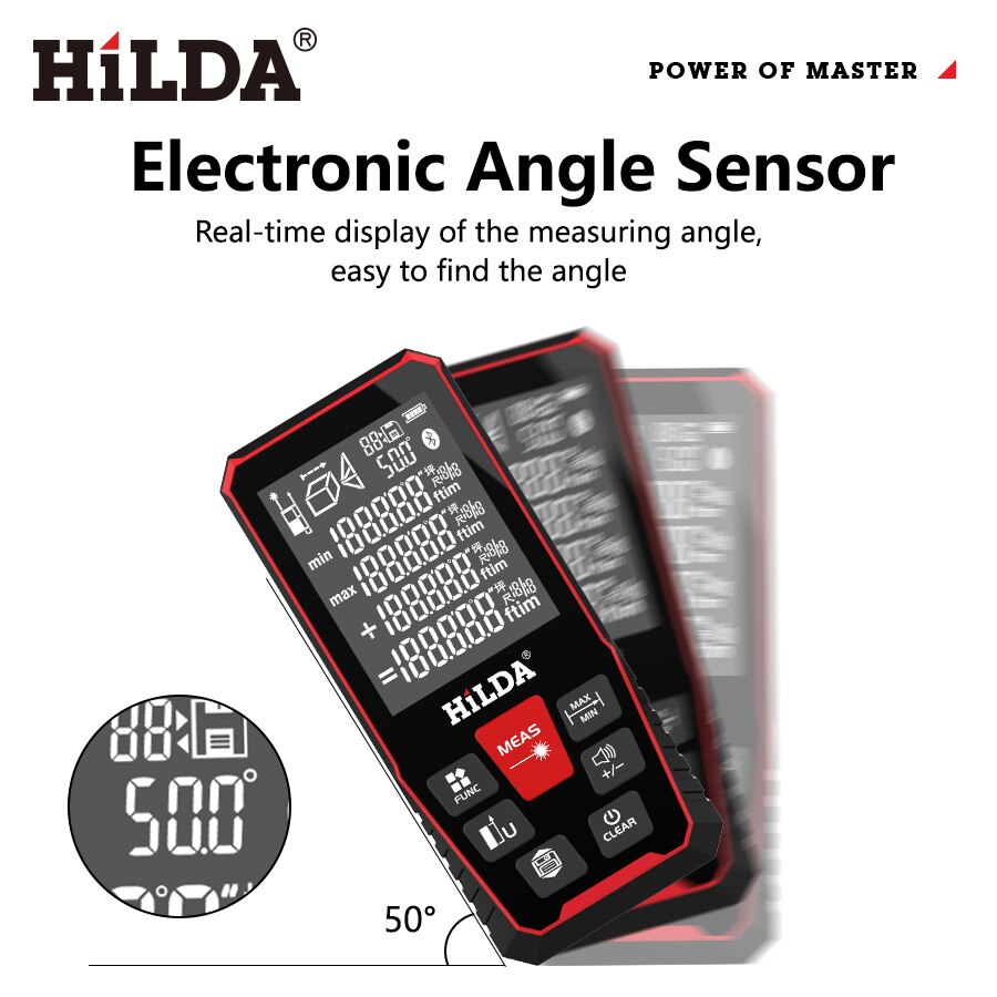 HILDA Laser Distance 50M/100M/ - Industrial Laser Tape Measure review and price