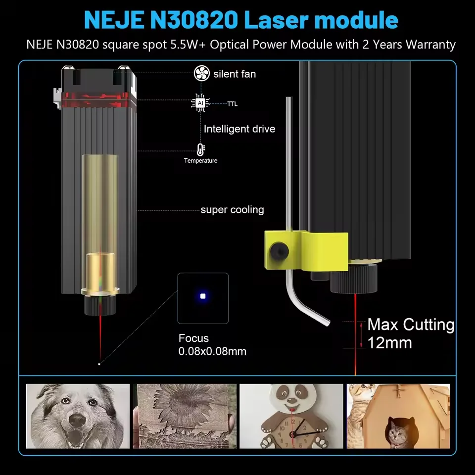 NEJE 20W Laser Module Head TTL - Industrial Handheld Laser Engraver review and price