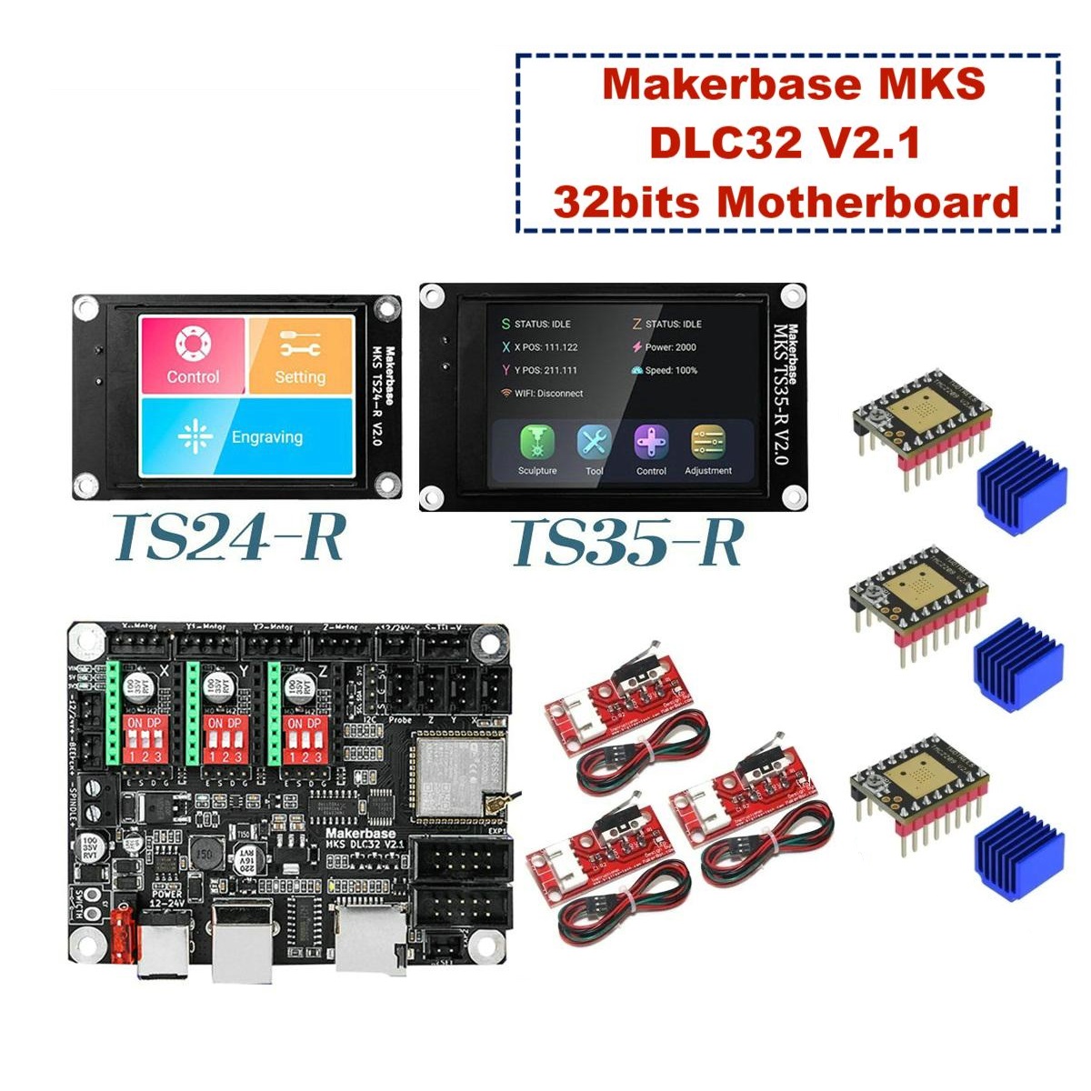 Makerbase MKS DLC32 V2.1 32bit - Industrial Laser Cutting Machine review and price