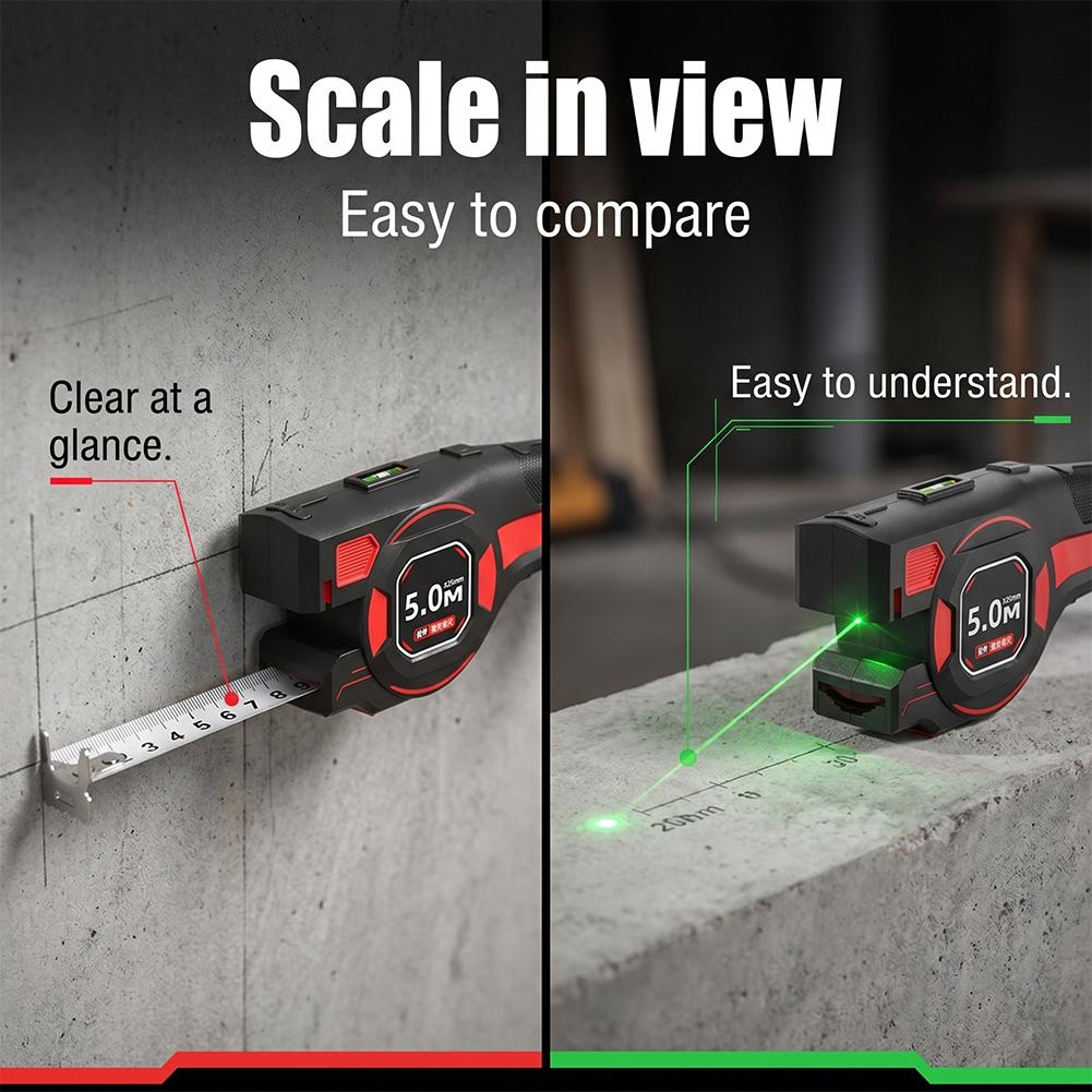 2 in 1 Laser Distance Meter St - Industrial Laser Tape Measure review and price
