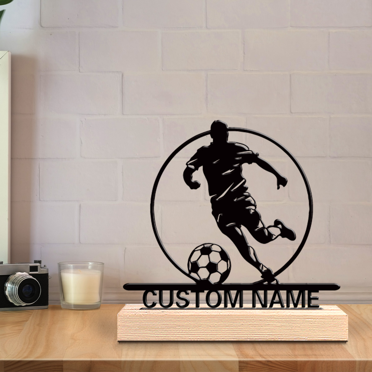 Custom Soccer Player Metal Sta - Industrial Laser Marker review and price