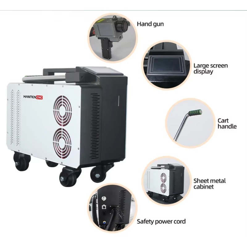 Portable Pulse Fiber 300W Lase - Industrial Laser Cleaning Equipment review and price