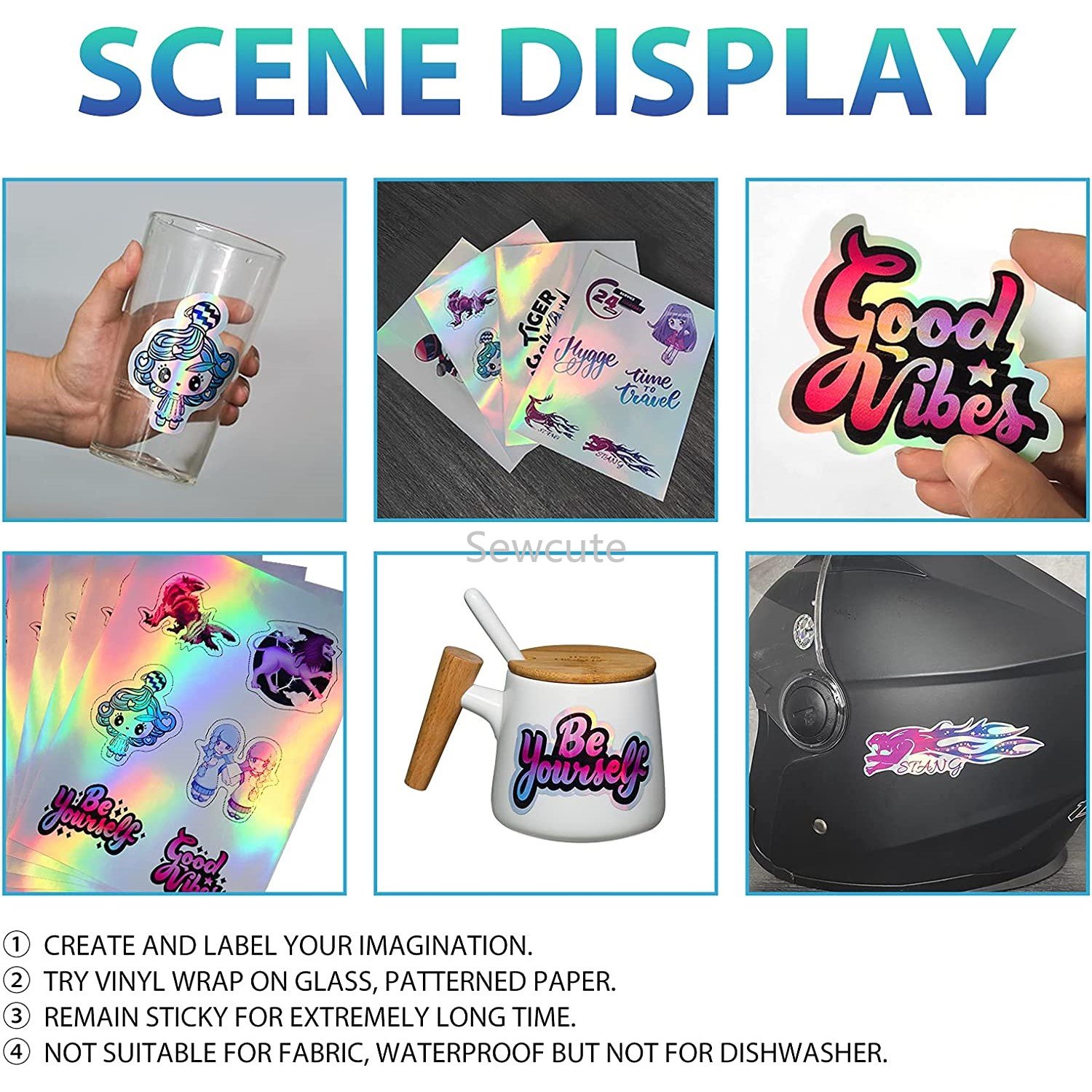 10Sheets Holographic Sticker P - Industrial Laser Machines review and price