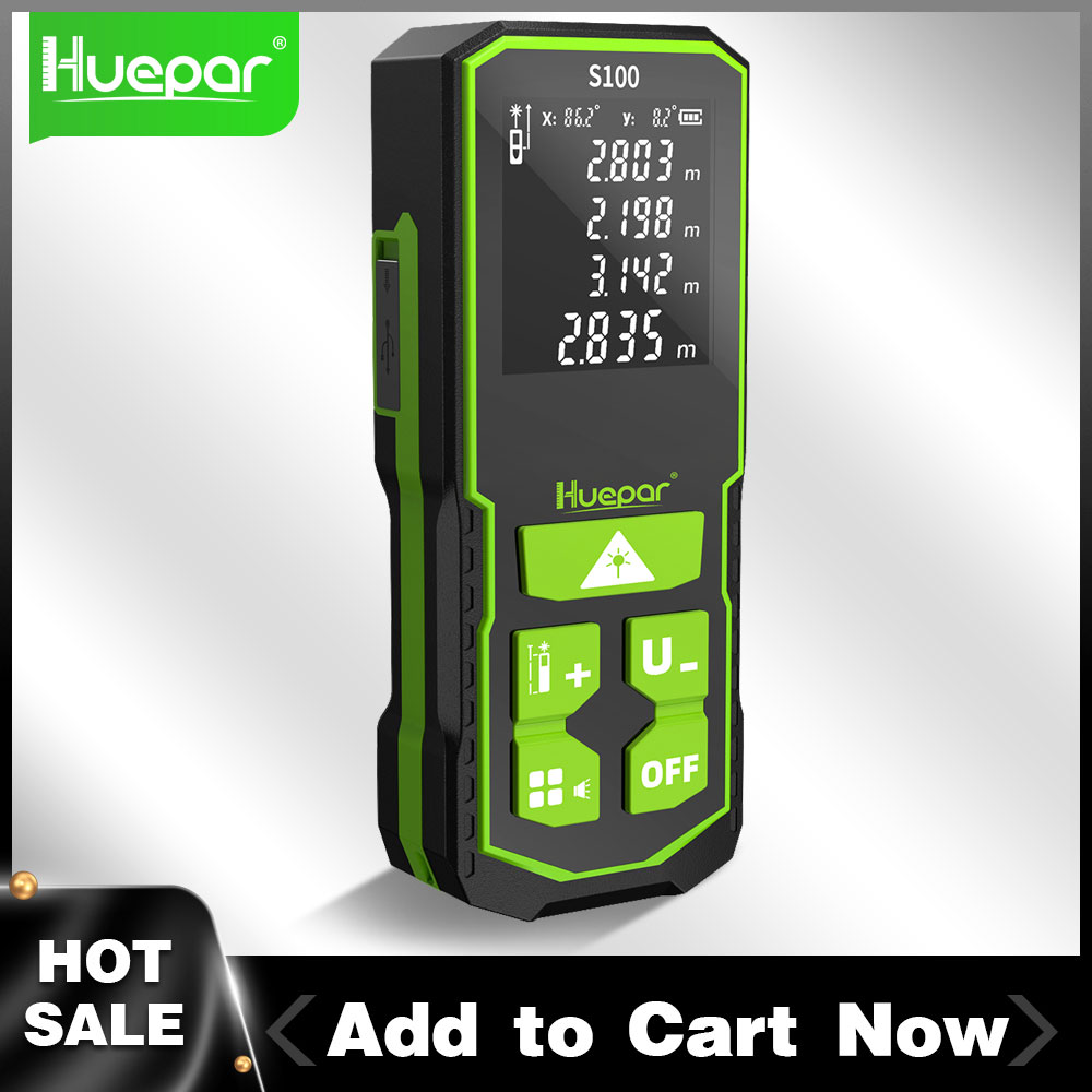 Huepar Laser Distance Digital  - Industrial Laser Tape Measure review and price