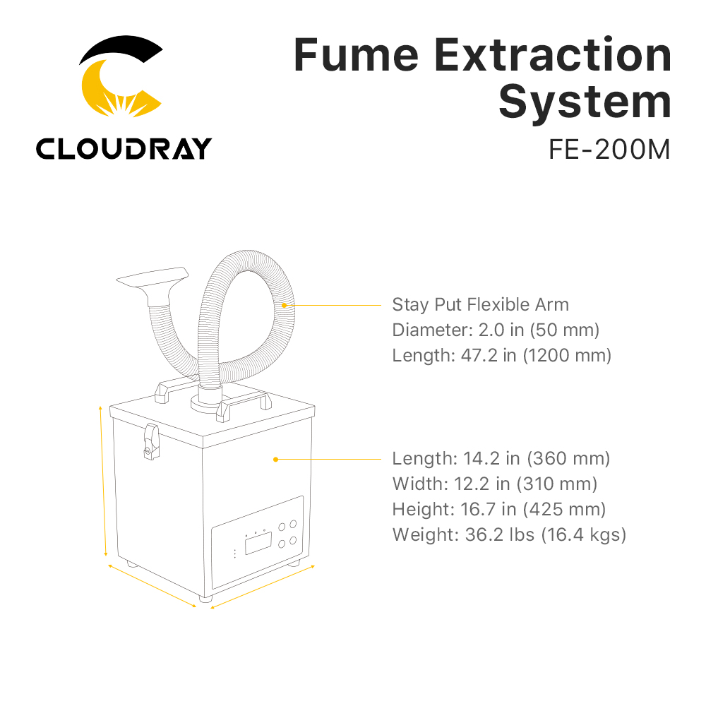 Cloudray Fume Extraction Syste - Industrial Laser Cutting Machine review and price